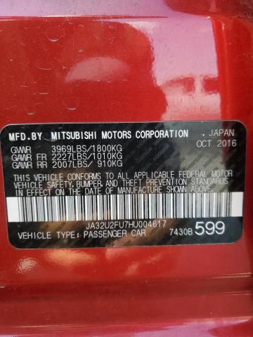 2017 MITSUBISHI LANCER ES - JA32U2FU7HU004617