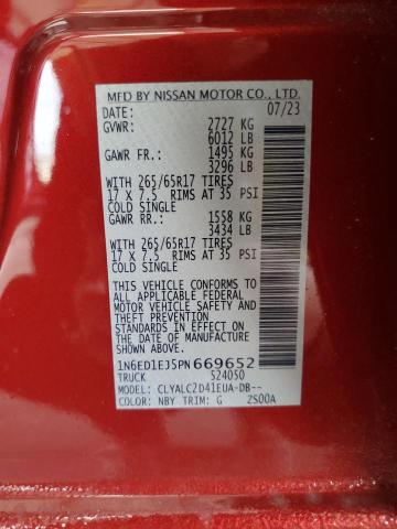 2023 NISSAN FRONTIER S - 1N6ED1EJ5PN669652