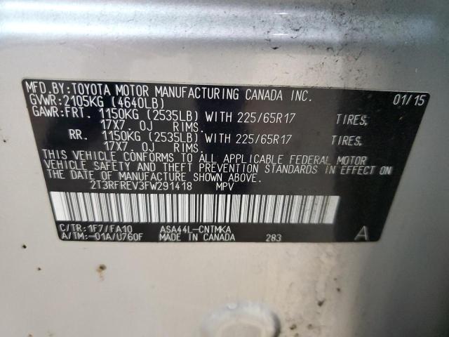 2015 TOYOTA RAV4 XLE - 2T3RFREV3FW291418