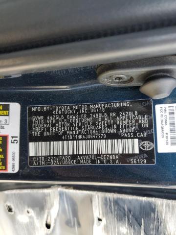 VIN 4T1B11HK4JU647279 2018 Toyota Camry, L no.12