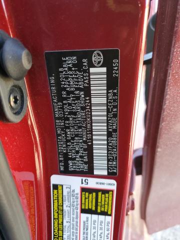2019 TOYOTA CAMRY L - 4T1B11HK0KU234244