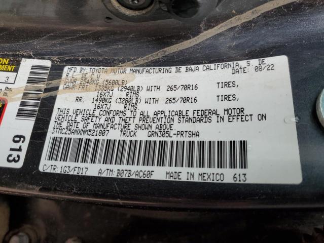 2022 TOYOTA TACOMA DOU - 3TMCZ5ANXNM521807