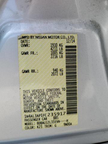 2015 NISSAN ALTIMA 2.5 - 1N4AL3AP1FC235917
