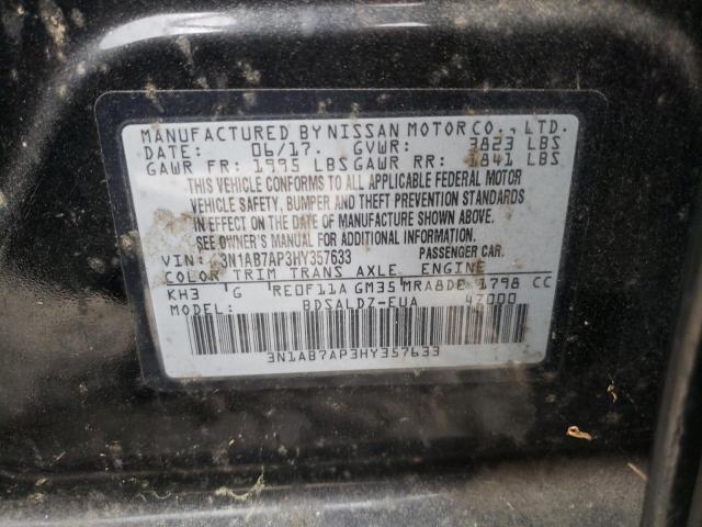 2017 NISSAN SENTRA S - 3N1AB7AP3HY357633