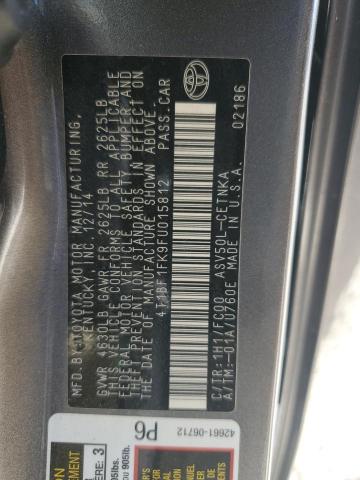 VIN 4T1BF1FK9FU015812 2015 Toyota Camry, LE no.12