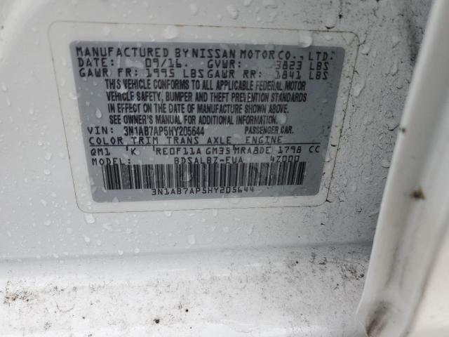 2017 NISSAN SENTRA S - 3N1AB7AP5HY205644