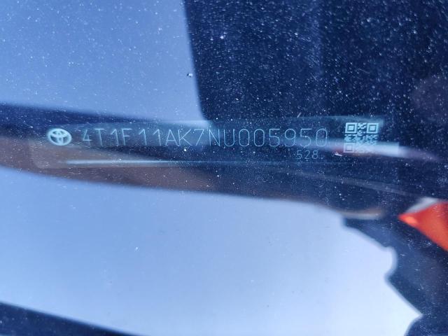2022 TOYOTA CAMRY XLE - 4T1F11AK7NU005950
