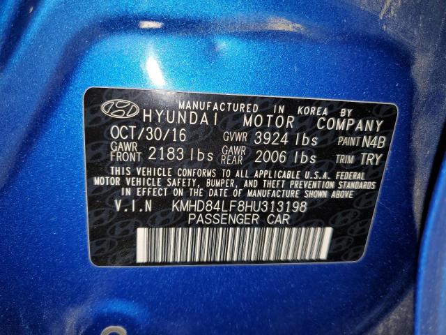 2017 HYUNDAI ELANTRA SE - KMHD84LF8HU313198
