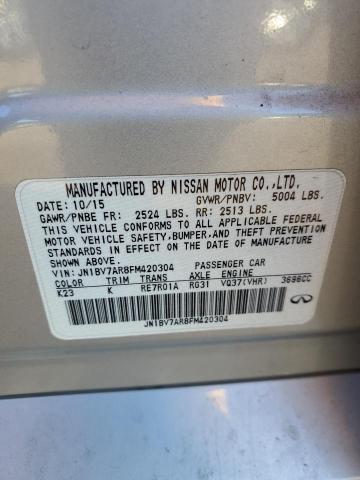 2015 INFINITI Q50 BASE - JN1BV7AR8FM420304