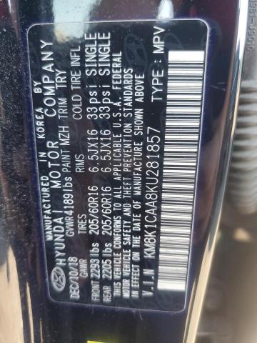2019 HYUNDAI KONA SE - KM8K1CAA8KU281857