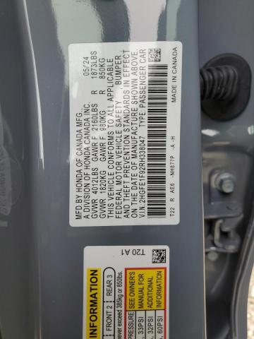 2024 HONDA CIVIC TOUR - 2HGFE1F92RH338047