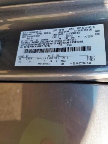2021 FORD F150 SUPER - 1FTEW1CP2MFC19743
