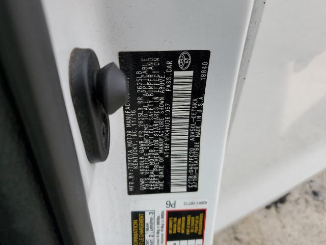 2017 TOYOTA CAMRY LE - 4T1BF1FK4HU361057