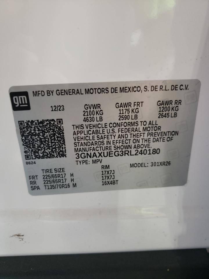 Lot #2987060485 2024 CHEVROLET EQUINOX LT