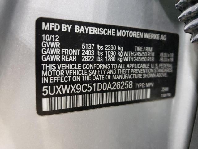 VIN 5UXWX9C51D0A26258 2013 BMW X3, Xdrive28I no.13