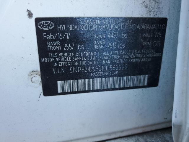2017 HYUNDAI SONATA SE - 5NPE24AF0HH562599