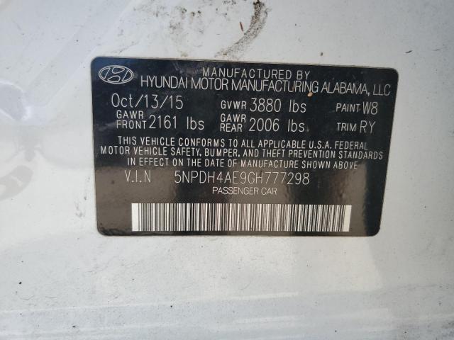 2016 HYUNDAI ELANTRA SE - 5NPDH4AE9GH777298