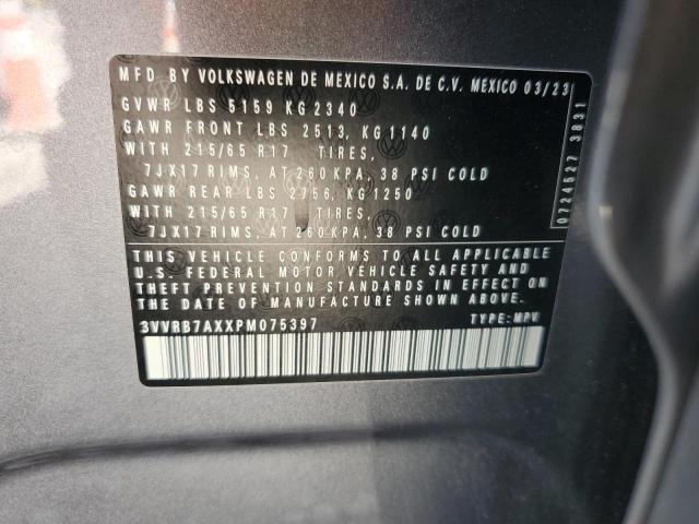 2023 VOLKSWAGEN TIGUAN S - 3VVRB7AXXPM075397