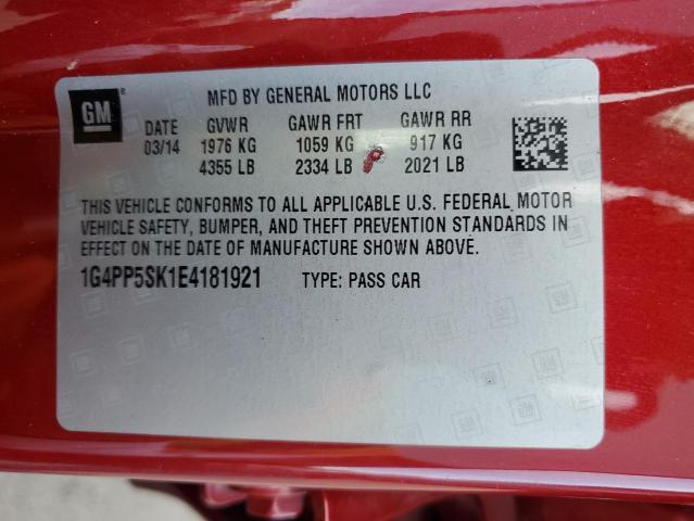 VIN 1G4PP5SK1E4181921 2014 Buick Verano no.12