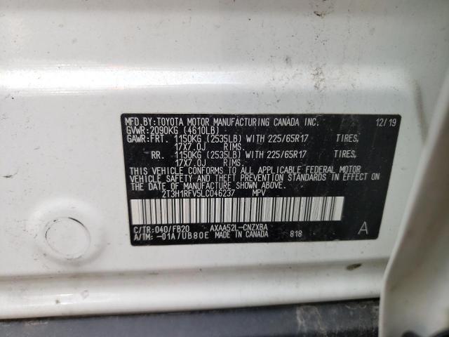 2020 TOYOTA RAV4 LE 2T3H1RFV5LC046237  71235914