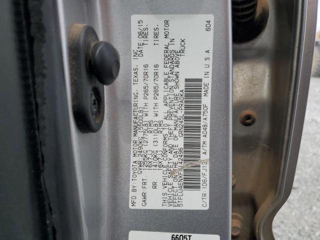 VIN 5TFLU4ENXFX142496 2015 Toyota Tacoma, Double Cab no.12