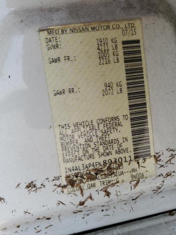 2015 NISSAN ALTIMA 2.5 - 1N4AL3AP4FN893011