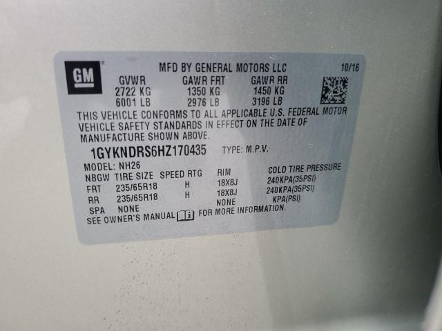 2017 CADILLAC XT5 LUXURY - 1GYKNDRS6HZ170435