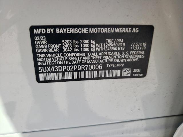 2023 BMW X3 SDRIVE3 - 5UX43DP02P9R70006