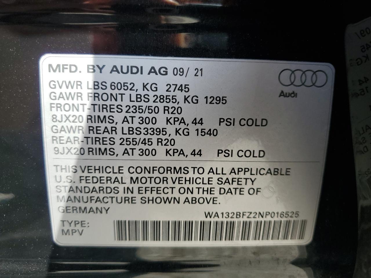 Lot #3029794243 2022 AUDI Q4 E-TRON