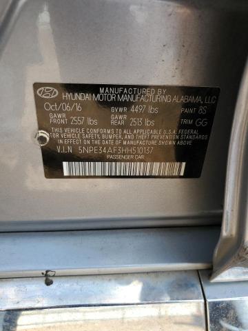 2017 HYUNDAI SONATA SPO - 5NPE34AF3HH510137