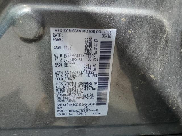 VIN 5N1AT2MM8GC866568 2016 NISSAN ROGUE no.13