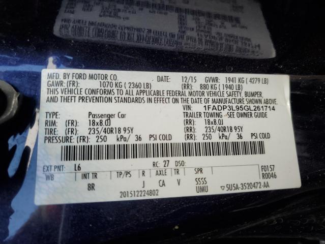 2016 FORD FOCUS ST - 1FADP3L95GL261714