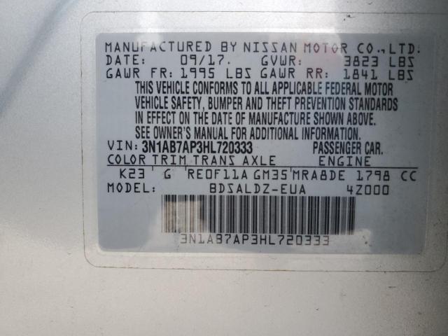 2017 NISSAN SENTRA S - 3N1AB7AP3HL720333