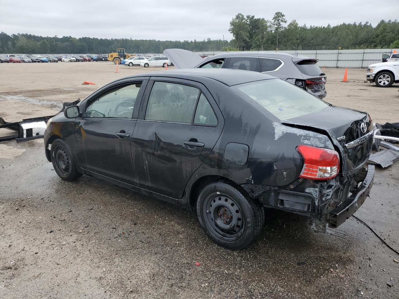 TOYOTA YARIS 2008 black  gas JTDBT923881275021 photo #3