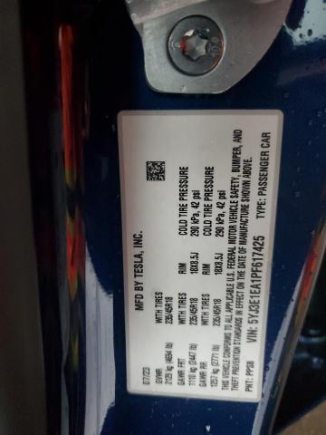 2023 TESLA MODEL 3 - 5YJ3E1EA1PF617425