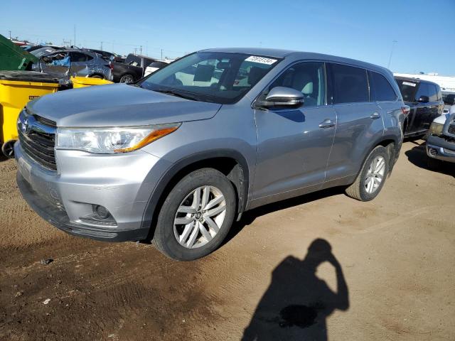 VIN 5TDBKRFH8GS244507 2016 Toyota Highlander, LE no.1