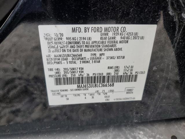 VIN MAJ6S3JL8LC366568 2020 Ford Ecosport, Ses no.13