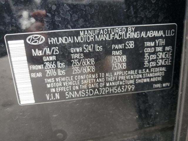2023 HYUNDAI SANTA FE S - 5NMS3DAJ2PH563799