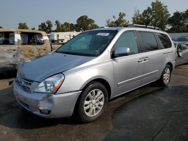 KIA SEDONA EX 2008 silver  gas KNDMB233186194012 photo #1