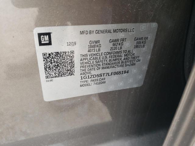 2020 CHEVROLET MALIBU LT - 1G1ZD5ST7LF065194