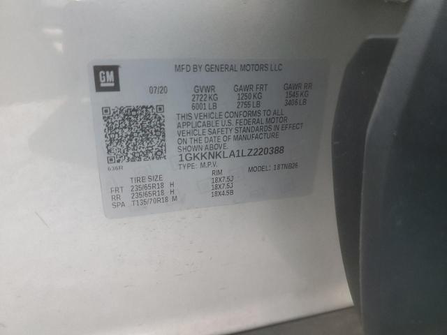 2020 GMC ACADIA SLE - 1GKKNKLA1LZ220388
