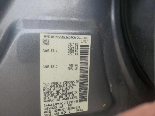2017 NISSAN ALTIMA 2.5 - 1N4AL3AP4HC217849