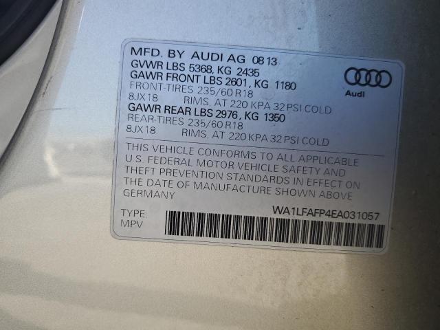 VIN WA1LFAFP4EA031057 2014 Audi Q5, Premium Plus no.13