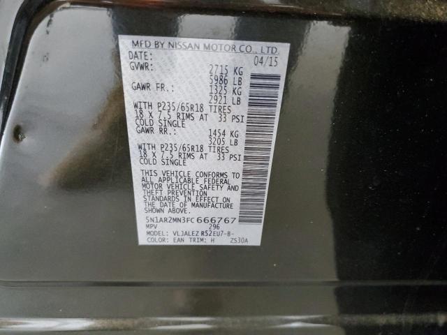2015 NISSAN PATHFINDER - 5N1AR2MN3FC666767