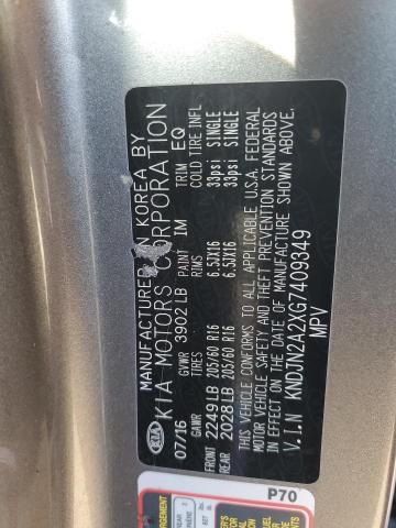 2016 KIA SOUL - KNDJN2A2XG7409349