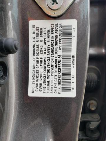 2015 HONDA CIVIC EX - 19XFB2F83FE228166