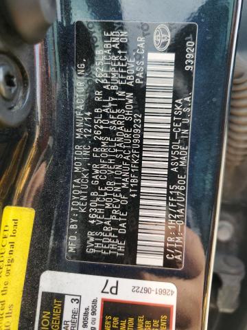 VIN 4T1BF1FK2FU909232 2015 Toyota Camry, LE no.12