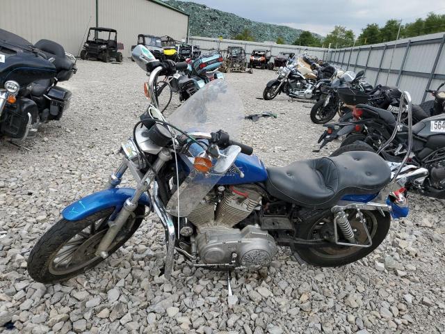 HARLEY-DAVIDSON XL883 HUGG 1997 blue road/str gas 1HD4CEM1XVY209195 photo #4