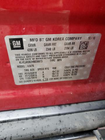 2017 BUICK ENCORE PRE - KL4CJASB2HB039973