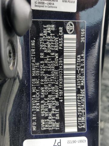 2017 TOYOTA CAMRY LE - 4T1BF1FK9HU334291